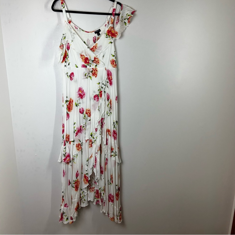 Torrid Size 1 Flowy Floral Spring/Summer High-Low Dress Plus Size 14/16